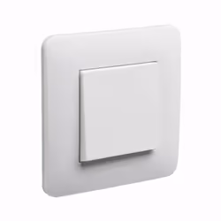 Appareillage encastré bouton poussoir complet Casual DEBFLEX Blanc brillant - 742730 - Appareillage encastré bouton poussoir  ...