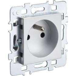 Debflex - casual mecanisme prise de courant 2P+T alu - 742925