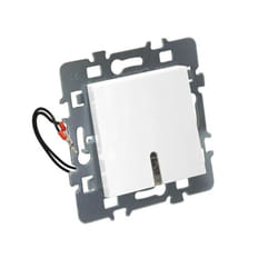 Debflex - Poussoir 10A, 250V, casual blanc, sans plaque