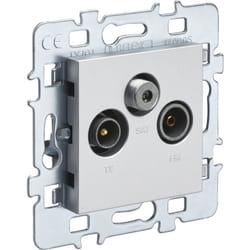Casual mecanisme prise tv/fm/sat alu - 742945 - Debflex
