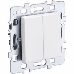 Mecanismo Interruptor/conmutador doble Gama Casual: Es un mecanismo de control de iluminación que se utiliza para controlar e ...
