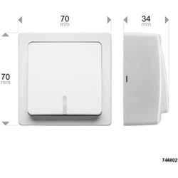 Debflex - blok va et vient lumineux blanc - 746802