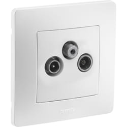 Debflex - caly prise tv/fm/sat blanc - 749533