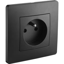 Debflex - Caly Prise 2p+t Noir