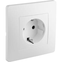 Debflex - caly prise 2P+T schuko blanc