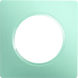 Casual evo plaque de finition 1 poste vert d'eau - Debflex