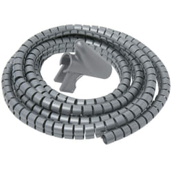 Gaine range cable Ø22 mm longueur 3M + guide gris - 760370 - Debflex