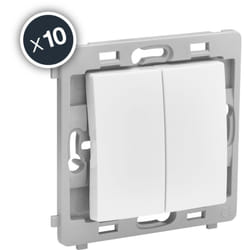 Debflex - caly mecanisme poussoir + va et vient blanc boite de 10 - 802013