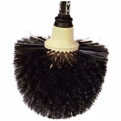 tête de loup fibres synthétiques noires forme champignon