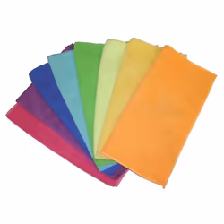 Polyester : 80 %. Polyamide : 20 %. Dimensions : 30 x 30 cm. Tous types de surfaces. Assortiment de 8 couleurs.