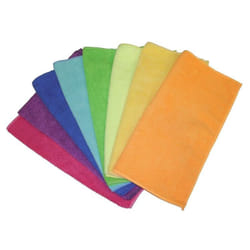 Lot de 8 lavettes microfibre 8 couleurs 30x30 cm
