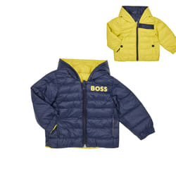 BOSS - Doudoune déperlante à capuche Jaune