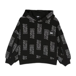 DKNY - Sweat-shirt à capuche en coton Noir - 14 ans