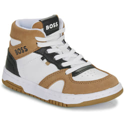 BOSS - Baskets montantes à lacets Blanc