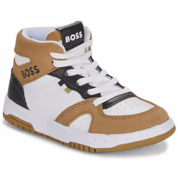 BOSS - Baskets montantes à lacets Blanc