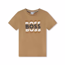 BOSS - T-shirt à manches courtes Marron