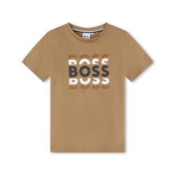BOSS - T-shirt à manches courtes Marron
