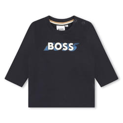 BOSS - T-shirt avec imprimé logo Bleu