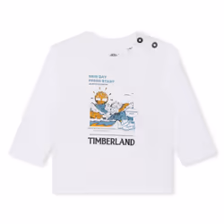 TIMBERLAND - T-shirt imprimé placé Blanc
