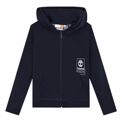 TIMBERLAND - Cardigan à capuche molletonné Bleu