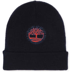 TIMBERLAND - Bonnet brodé en tricot Bleu
