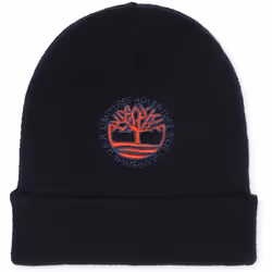TIMBERLAND - Bonnet brodé en tricot Bleu