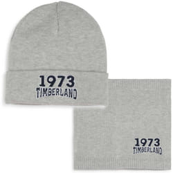 TIMBERLAND - Bonnet et tour de cou tricot Gris