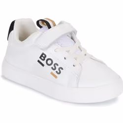 BOSS - Baskets lacées a bande auto-agrippante Blanc