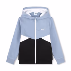BOSS - Cardigan zippé à capuche Noir