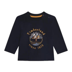 TIMBERLAND - T-shirt avec imprimé siglé Bleu