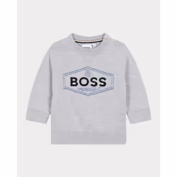 BOSS - Pull avec sigle Gris