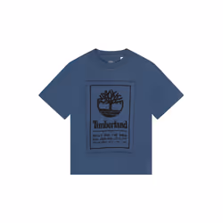 TIMBERLAND - T-shirt sigle sur étiquette Bleu