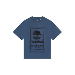 TIMBERLAND - T-shirt sigle sur étiquette Bleu