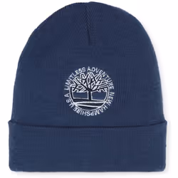 TIMBERLAND - Bonnet brodé en tricot Bleu