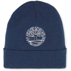 TIMBERLAND - Bonnet brodé en tricot Bleu