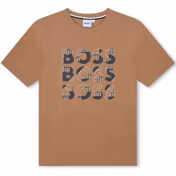 BOSS - T-shirt à manches courtes Marron