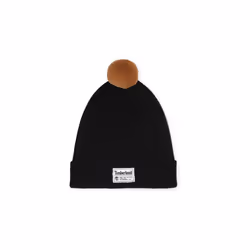 TIMBERLAND - Bonnet à pompon en tricot Noir - T3