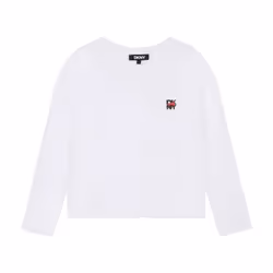 DKNY - T-shirt à manches longues Blanc