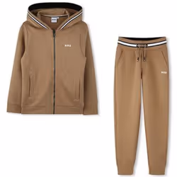 BOSS - Ensemble de jogging molletonné Marron