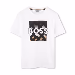 BOSS - T-shirt à manches courtes Blanc