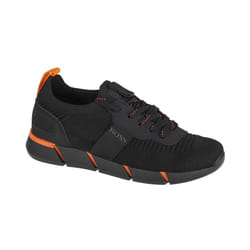 BOSS - Baskets lacées bimatières Noir