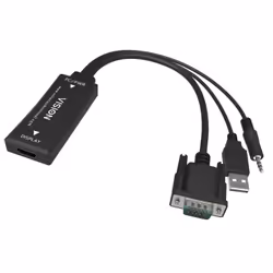 Vision TC2-VGAHDMI2, Noir, RoHS, WEEE, CE/EMC, C-TICK , FCC, -15 - 55 °C, 76 g, 36 mm, 78 mm