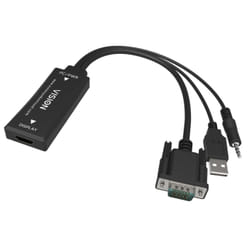 Vision TC2-VGAHDMI2 câble vidéo et adaptateur Noir