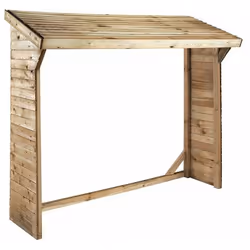 Abri bûches - 1.05 m² - 2.10 x 0.50 x 1.8 m- 2 Stères Optimisez le stockage de votre bois de chauffage avec notre abri bûches ...
