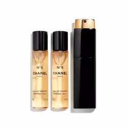 CHANEL N°5 Eau De Toilette 3 x 20 ml, Femmes, 60 ml, Recharge de flacon, L'envolée puissante, dominée par l'ylang-ylang et le ...