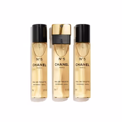 CHANEL N°5 Eau De Toilette 3x20 ml Recharge, Femmes, 20 ml, Recharge de flacon, Néroli, Ylang-ylang, Aldehyde, Bois de santal ...