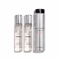 CHANEL Allure Homme Sport Cologne Vaporisateur De Voyage Rechargeable 3 x 20 ml, Hommes, 3 pièce(s), Eau de Cologne, 20 ml, 2 ...