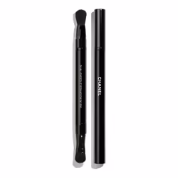 CHANEL Retractable Dual-Ended Eyeshadow Brush N°200, Pinceau à paupières pour estomper, Arrondi, Dense, Synthétique, Noir, Fe ...