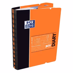 OXFORD Agenda 100738266 - 12 x 18 cm - 1 jour par page - Couverture Polypro Translucide - 352P - Couleur Orange