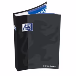 OXFORD Agenda 100738288 - 12 x 18 cm - 1 jour par page - Couverture Souple - 352 P - Couleur Noir